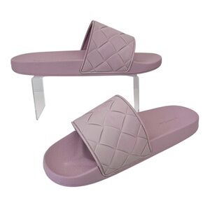Vince Watley Women Slide Sandal Size 15 EVA Waterproof Woven Unisex Purple New